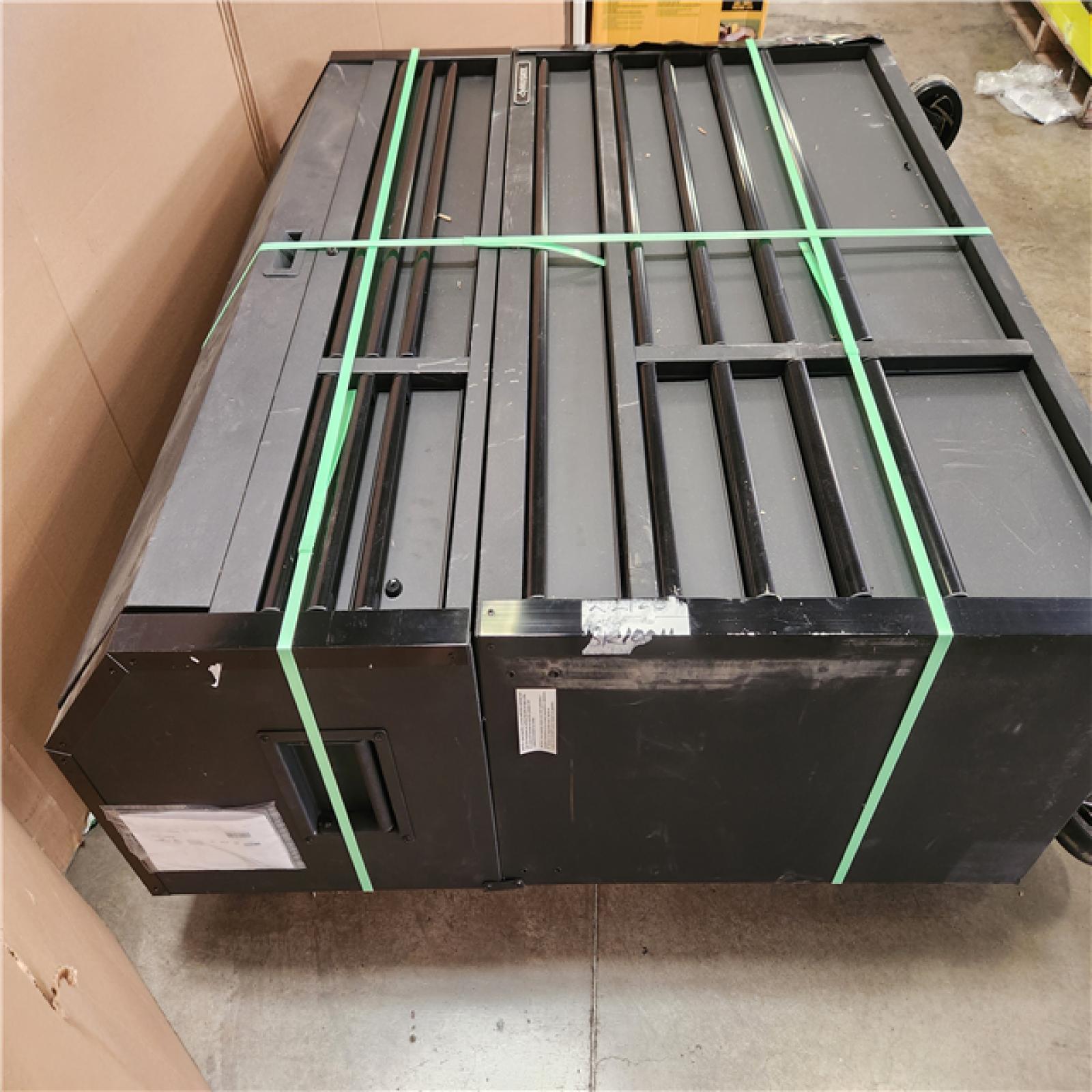 Phoenix AS-IS Husky Tool Storage 52 in. W x 20 in. D Heavy Duty Rolling Tool Chest Combo in Matte Black