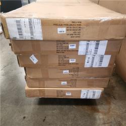 Phoenix CALHOME 48 in. x 80 in. Mirror White Steel Frame Interior Closet Sliding Door with White Trim and Hardware Kit Pallet (6-Mirrors)