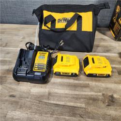 HOUSTON LOCATION - AS-IS Dewalt DCK225D2 20V MAX ATOMIC Brushless Compact Lithium-Ion 1/2 in. Cordless Drill Driver and 1/4 in. Impact Driver Combo Kit with 2 Batteries 2 Ah
