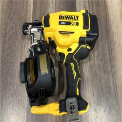 AS-IS DEWALT 20V MAX Lithium-Ion 15-Degree Electric Cordless Roofing Nailer Kit