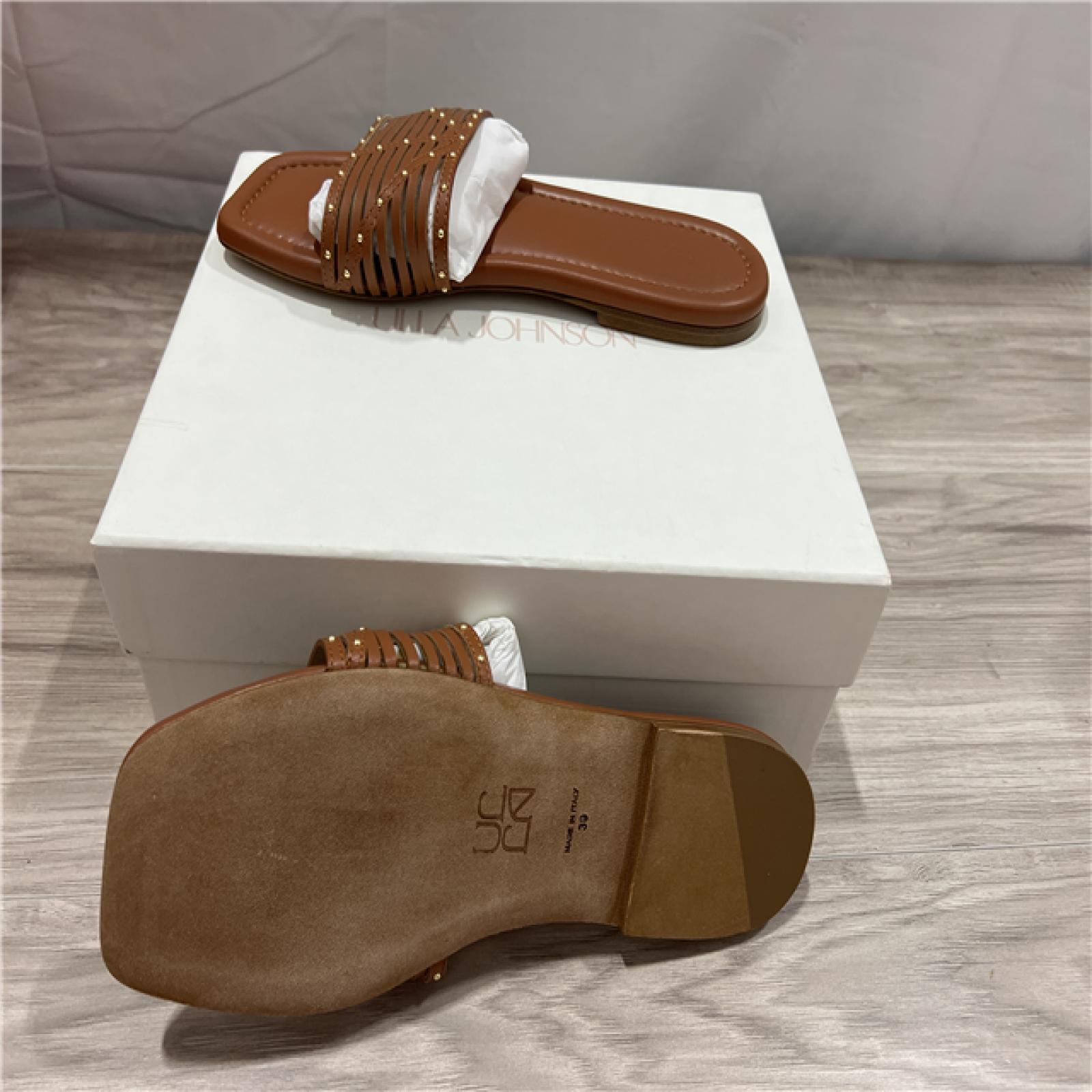 Ulla Johnson  Naomi Sandal Studded Leather Sandals - Rust Copper SZ 39