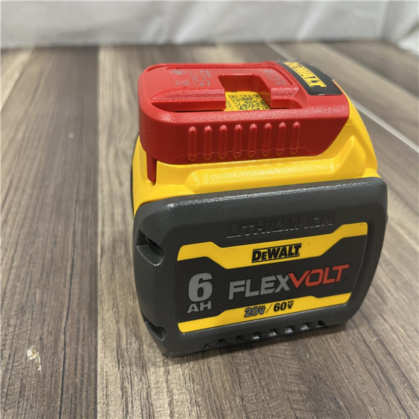 AS-IS DEWALT FLEXVOLT 20V/60V MAX Lithium-Ion 6.0Ah Battery Pack with 6 Amp Output Charger