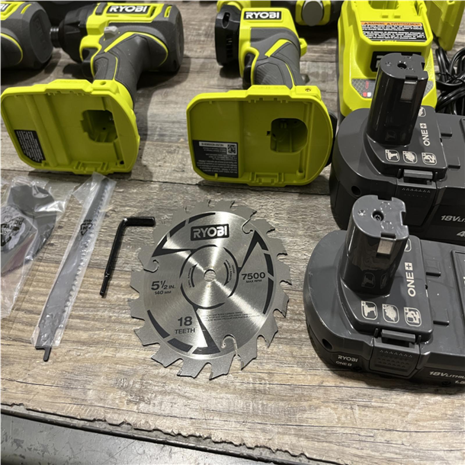 AS-IS RYOBI ONE+ 18V Cordless 6-Tool Combo