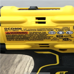 AS-IS DEWALT 20V XR Brushless Cordless 1/2 in. Hammer Drill (Tool-Only)