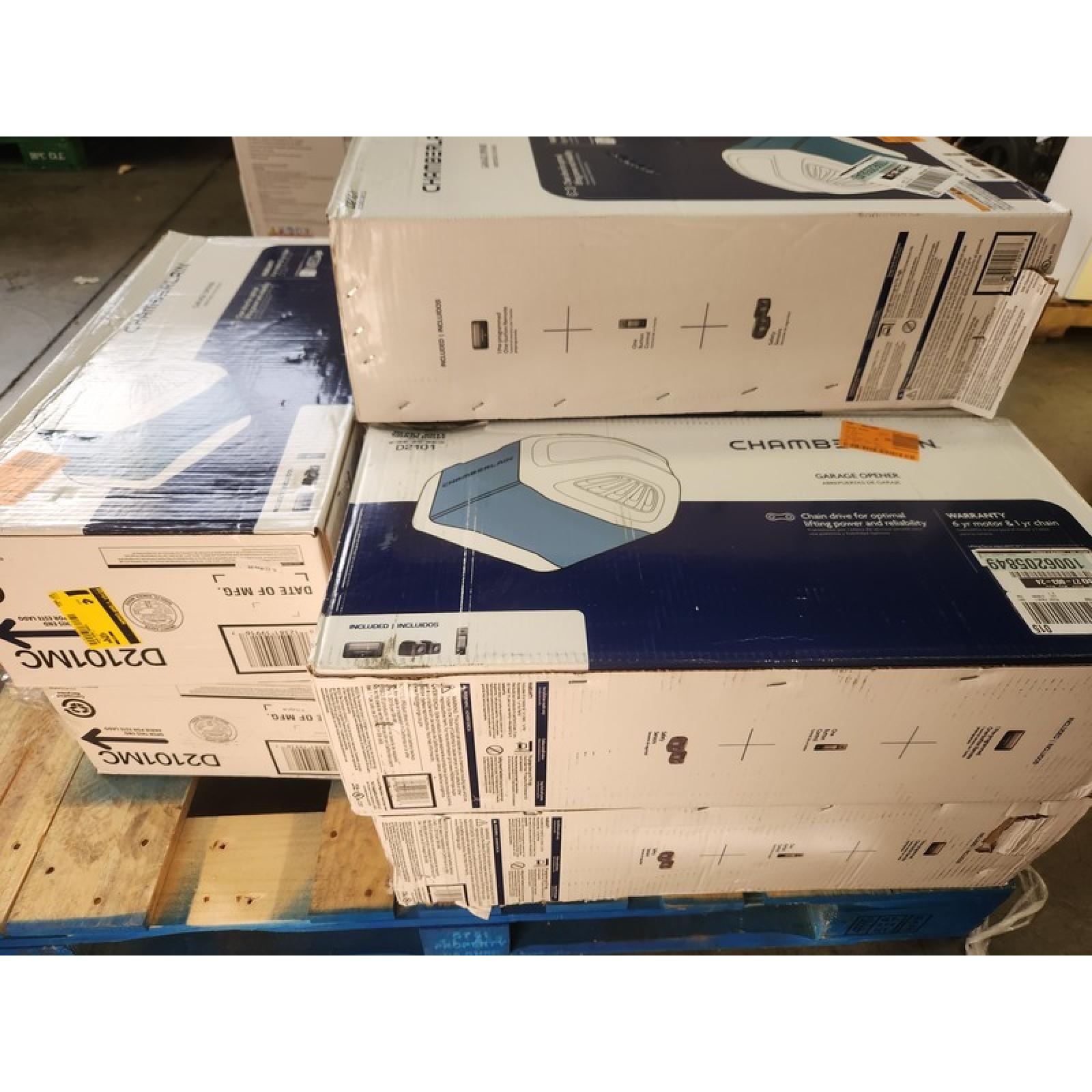 Phoenix NEW Chamberlain 1/2 HP Heavy-Duty Chain Drive Garage Door Opener Pallet (9-Boxes)