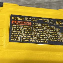 AS-IS DEWALT ATOMIC 20V MAX Lithium Ion Cordless 23 Gauge Pin Nailer Kit