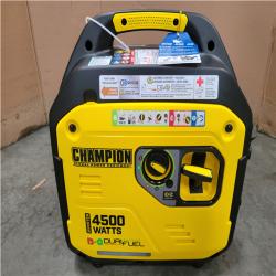 CALIFORNIA AS-IS CHAMPION 4 500/3 250-WATT PORTABLE GENERATOR W/ CO SHEILD