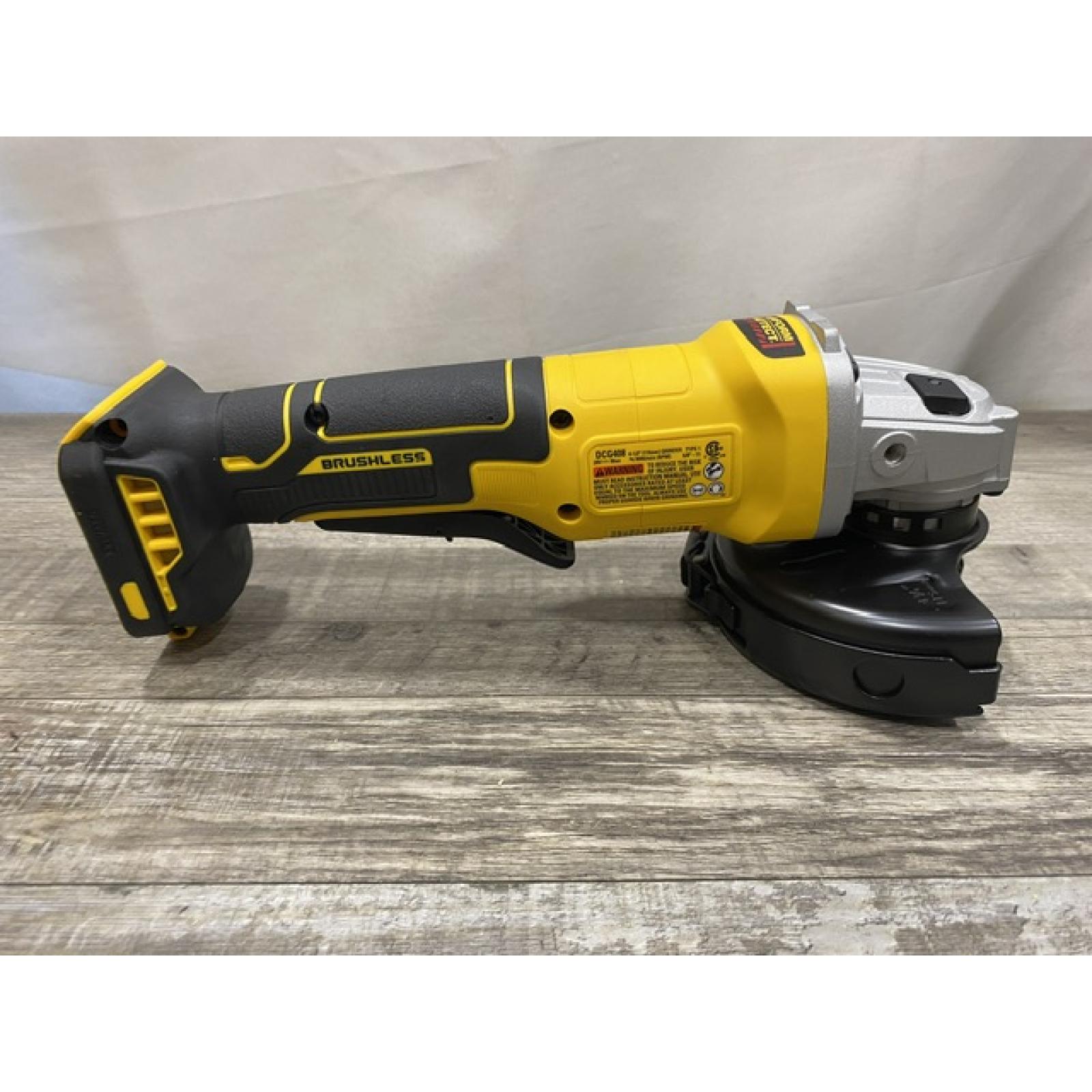 AS-IS DEWALT 20V MAX Cordless Brushless 4-1/2 in. Angle Grinder with Paddle Switch (Tool Only)