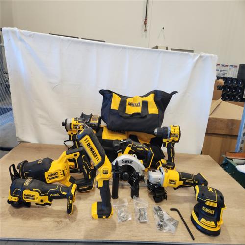 AS-IS- DEWALT 20V Lithium-Ion Cordless 8-Tool Combo Kit