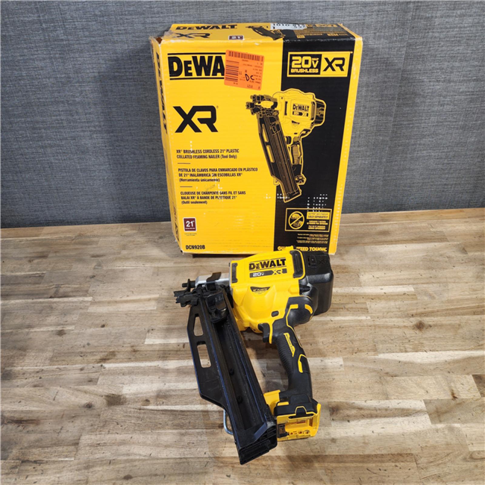 HOUSTON LOCATION - AS-IS DEWALT 20-Volt 21° Cordless Framing Nailer (Tool-Only)