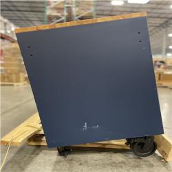 DALLAS LOCATION- AS-IS HUSKY 72 in. W x 24 in. D Heavy Duty 18-Drawer Adjustable Height Mobile Workbench (MATTE BLUE/WOODTOP)