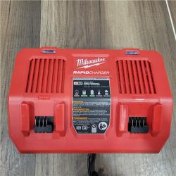 AS-IS  Milwaukee M18 18-Volt Lithium-Ion Dual Bay Rapid Battery Charger