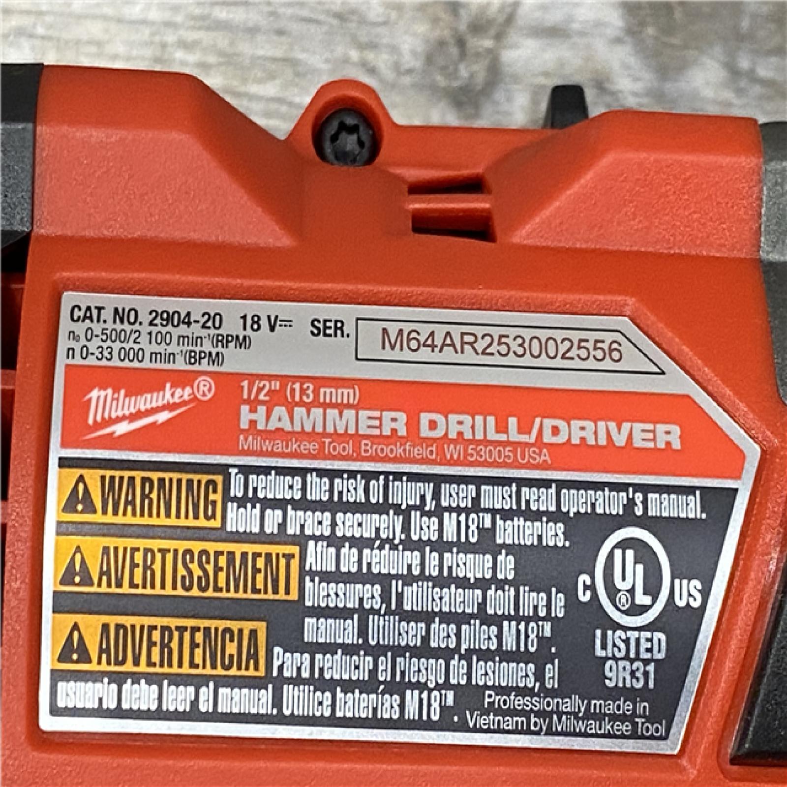 AS-IS Milwaukee FUEL 18V Lithium-Ion Brushless Cordless Hammer Drill and Impact Driver Combo Kit