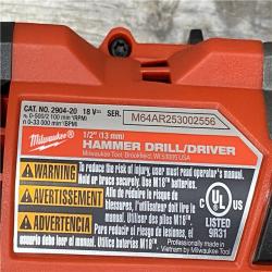 AS-IS Milwaukee FUEL 18V Lithium-Ion Brushless Cordless Hammer Drill and Impact Driver Combo Kit