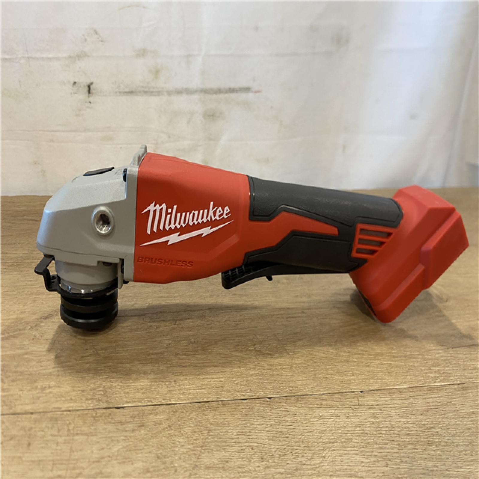 AS-IS Milwaukee 18V Lithium-Ion Brushless Cordless 4-1/2 in./5 in. Grinder w/Paddle Switch (Tool-Only)