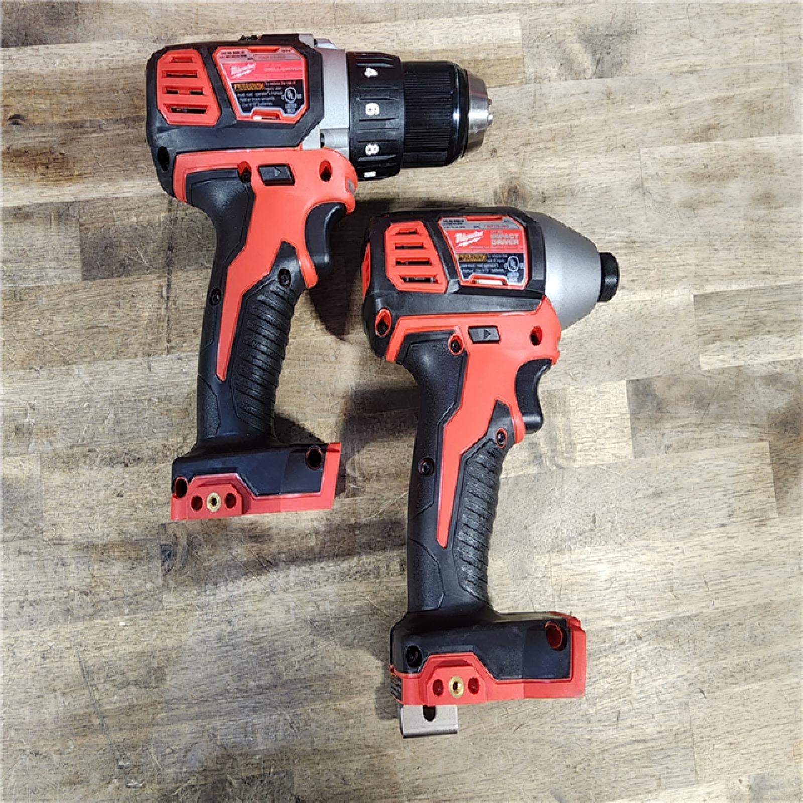 HOUSTON LOCATION - AS-IS Milwaukee M18 Brushed Cordless (2-Tool) Drill/Driver and Impact Driver Kit