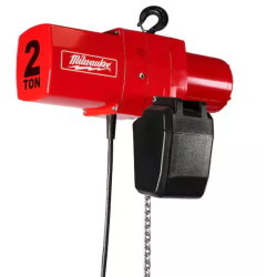 DALLAS LOCATION- AS-IS MILWAUKEE 2-Ton 20 ft. Electric Chain Hoist