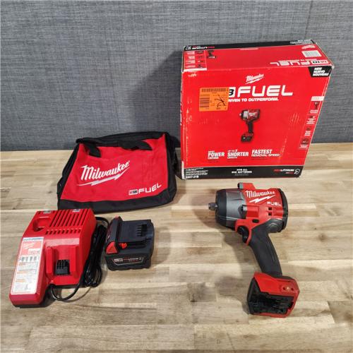 HOUSTON LOCATION - AS-IS Milwaukee M18 1/2 in. Cordless Brushless High Torque Impact Wrench Kit (Battery & Charger)