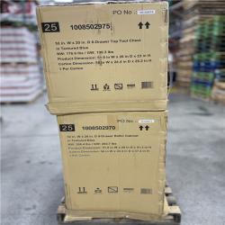 DALLAS LOCATION- AS-IS Husky Heavy-Duty 52 in. W x 20 in. D 9-Drawer Matte Blue Rolling Tool Cabinet