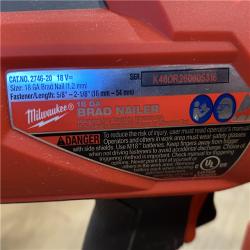 AS-IS Milwaukee FUEL 18-Volt Lithium-Ion Brushless Cordless Gen II 18-Gauge Brad Nailer (Tool-Only)