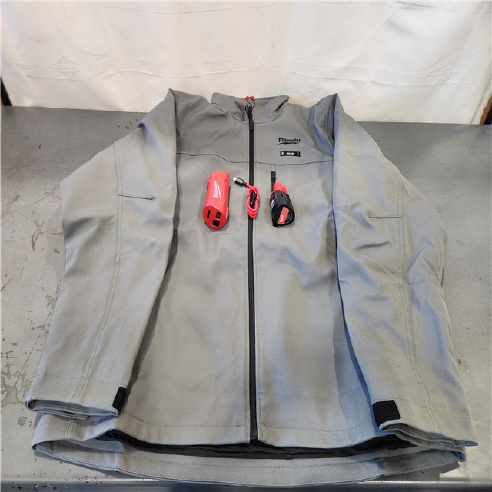 AS-IS- Heated Jacket Men's Polyester Gray XL