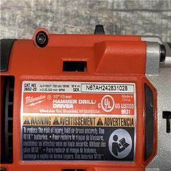 AS-IS Milwaukee 18V Lithium-Ion Brushless Cordless 1/2 in. Compact Hammer Drill/Driver Kit