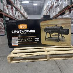 DALLAS LOCATION- NEW! Oklahoma Joe's Canyon 3-Burner Propane Gas and Charcoal Smoker and Grill