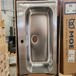 Phoenix Location MOEN 1800 Series Stainless Steel 33 in. 1-Hole Single Bowl Drop-In Kitchen Sink Pallet (12 Boxes)
