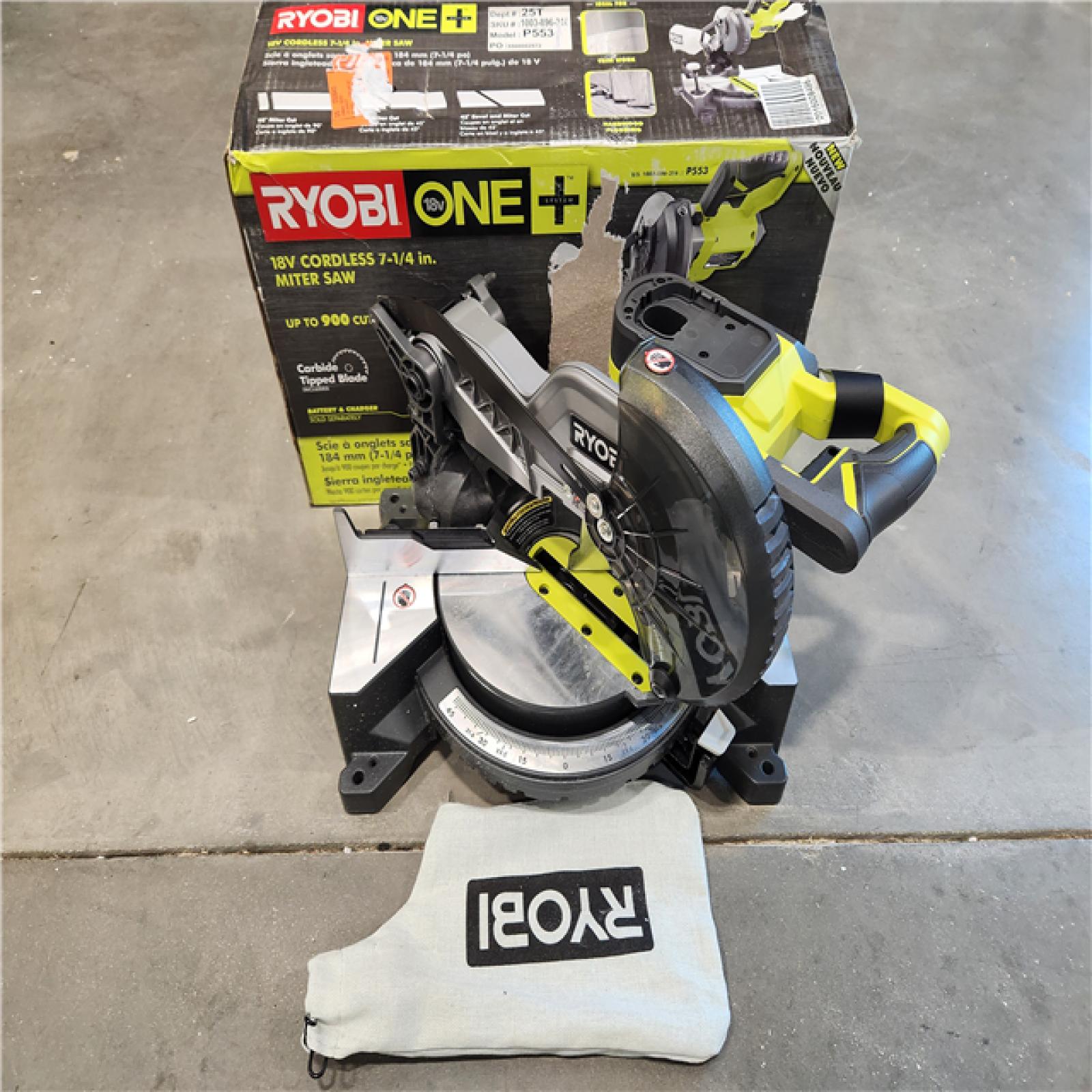 Ryobi 18 volt chop saw deals