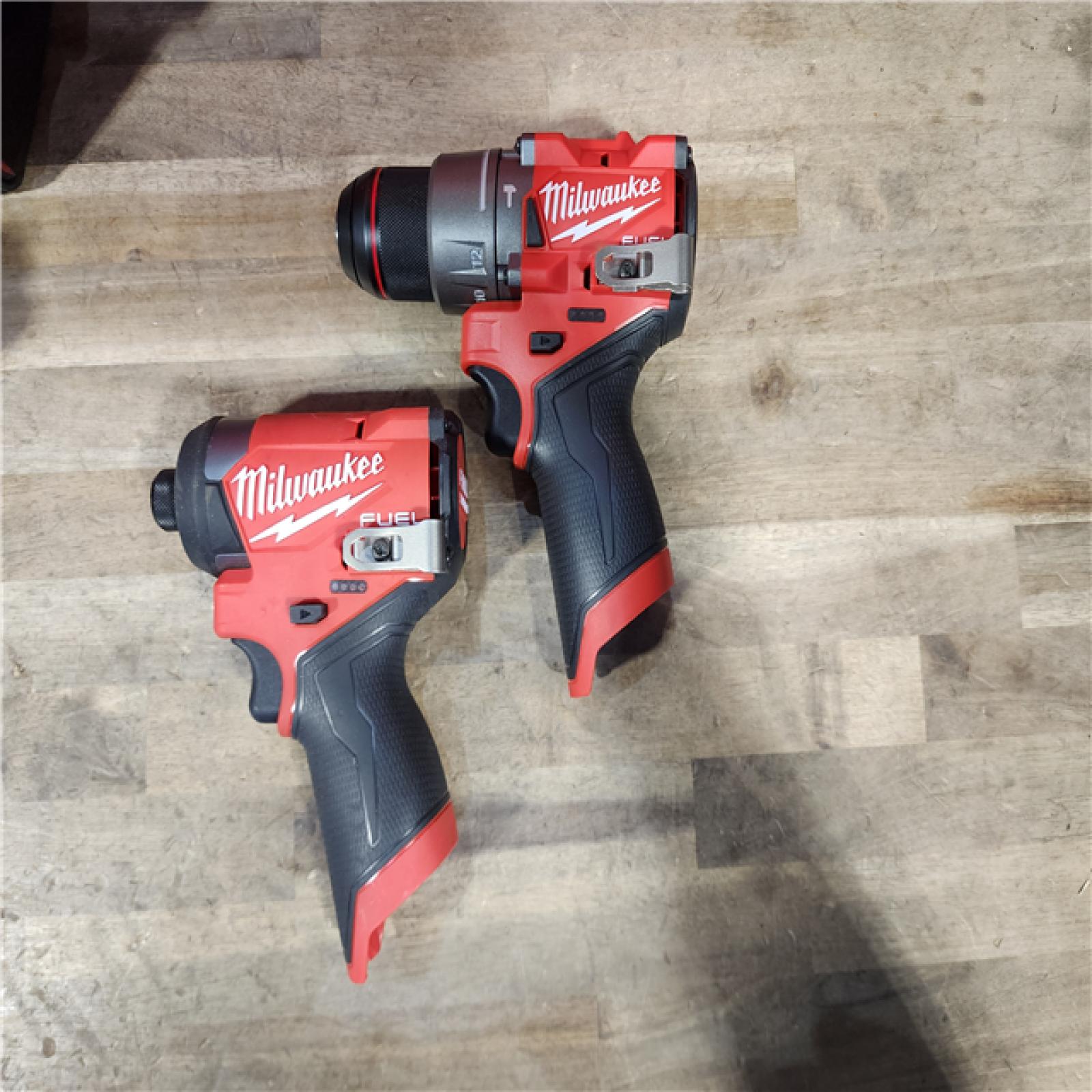 HOUSTON LOCATION - AS-IS Milwaukee 3497-22 12V Brushless Hammer Drill and Impact Driver Combo Kit