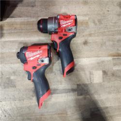 HOUSTON LOCATION - AS-IS Milwaukee 3497-22 12V Brushless Hammer Drill and Impact Driver Combo Kit