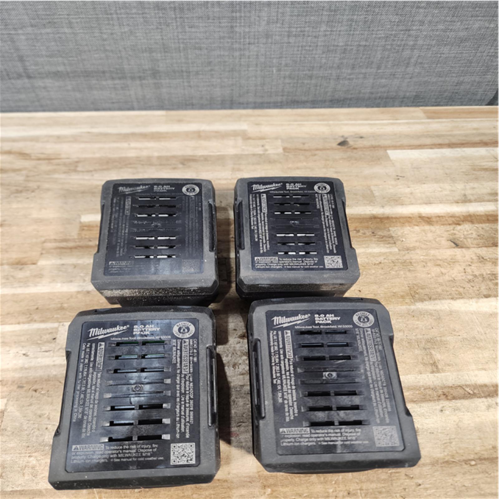 HOUSTON LOCATION - AS-IS Milwauke Battery pack QTY 15