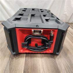 AS-IS- Milwaukee 18V M18 PACKOUT Lithium-Ion Cordless Radio + Charger (Tool Only)