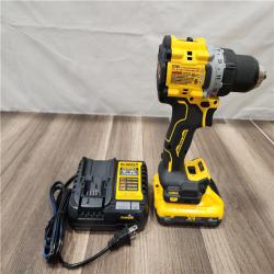 AS-IS- DeWalt 20V XR Lithium-Ion Cordless Brushless 1/2 in. Drill/Driver Kit with (1) 4.0 Ah Batteries and Charger