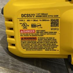 AS-IS DEWALT FLEXVOLT 60V MAX Cordless Brushless 7-1/4 in. Wormdrive Style Circular Saw (Tool Only)