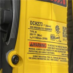 AS-IS DEWALT 20V MAX XR Cordless Brushless 1 in. SDS Plus L-Shape Rotary Hammer (Tool Only)
