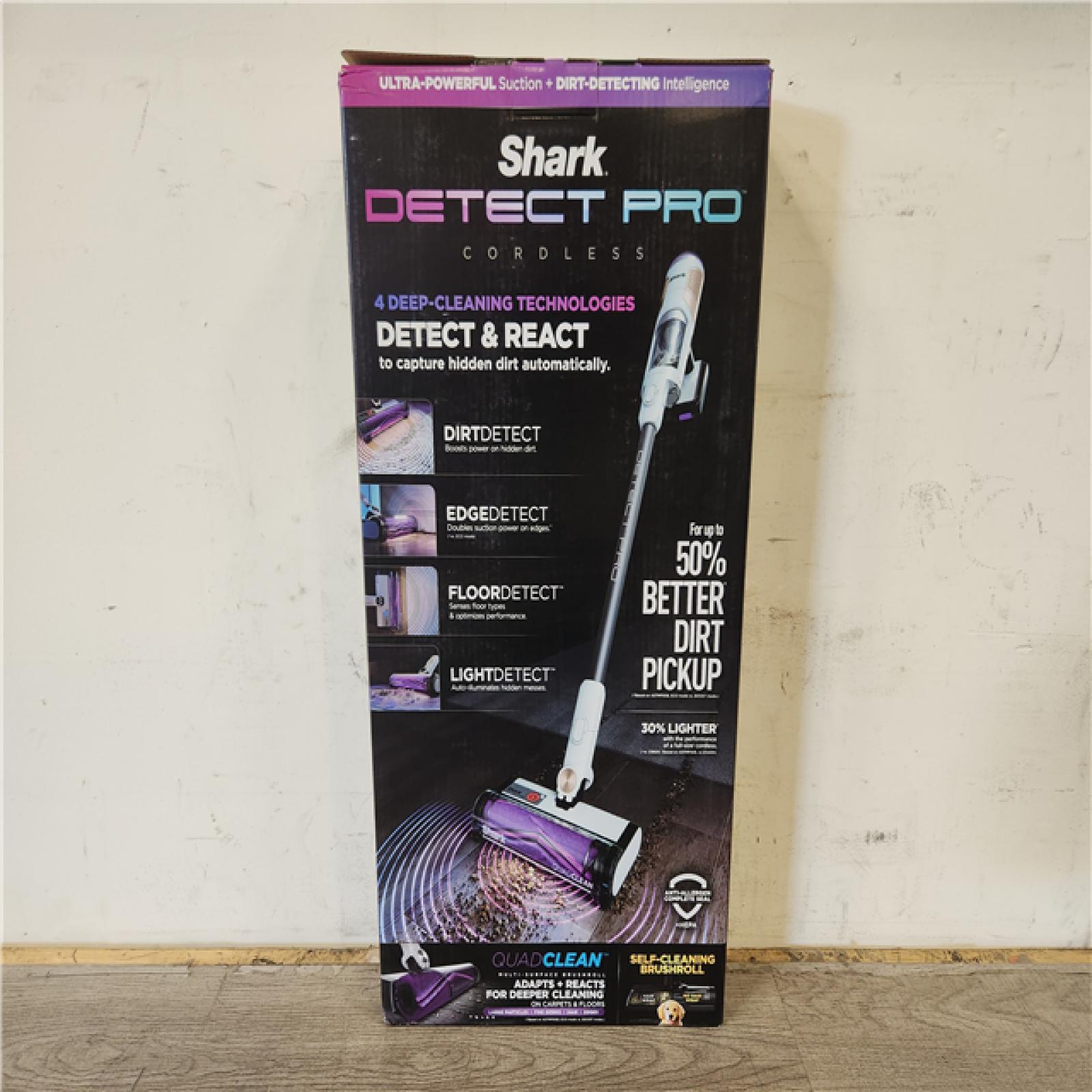Phoenix NEW Shark Detect Pro Bagless Cordless HEPA Portable Stick Vacuum Cleaner with QuadClean Multi-Surface Brushroll in Dark Grey