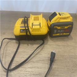 as-is DEWALT 20V/60V MAX FLEXVOLT Lithium-Ion 9.0Ah Battery and Charger Starter Kit