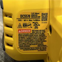 AS-IS DEWALT FLEXVOLT 60V MAX Cordless Brushless 7-1/4 in. Circular Saw with Brake (Tool Only)