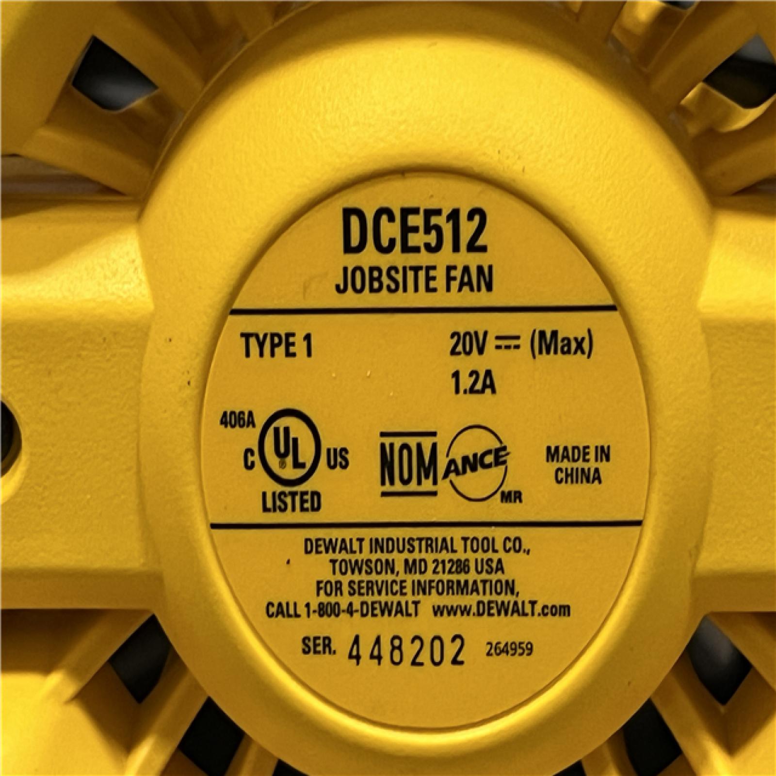 AS-IS DEWALT 20V MAX Jobsite Fan (Tool Only)