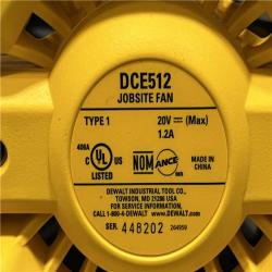 AS-IS DEWALT 20V MAX Jobsite Fan (Tool Only)