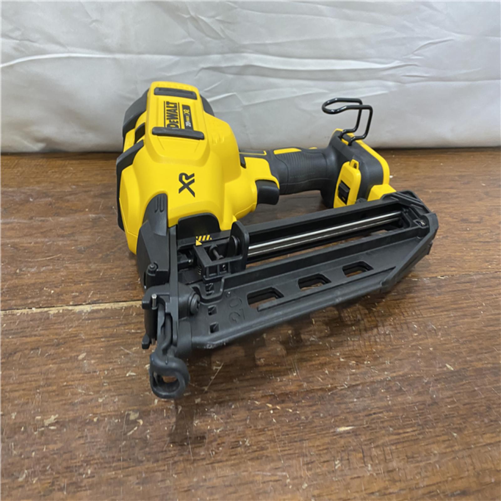 AS-IS DEWALT  Cordless 20V MAX XR Angled Finish Nailer (Tool Only)