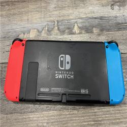 AS-IS Nintendo Switch with Neon Blue and Neon Red Joy-Con