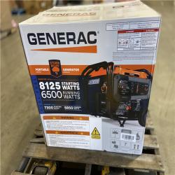 DALLAS LOCATION - Generac 8125/6500 Watt - Electric Start - Dual Fuel Gasoline/Propane -COSense - Portable Generator