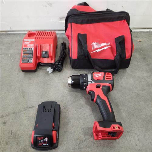 Phoenix Location NEW Milwaukee M18 18V Lithium-Ion Brushless Cordless 1/2 in. Compact Drill/Driver with One Battery, Charger and Tool Bag
