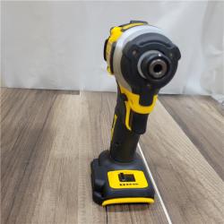 AS-IS DEWALT ATOMIC 20V MAX Lithium-Ion Cordless 1/4 in. Brushless Impact Driver Kit, 5 Ah Battery, Charger, and Bag