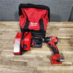 HOUSTON LOCATION - AS - IS Milwaukee 18V Lithium-Ion Brushless Cordless 1/2 in. Compact Drill/Driver with kit