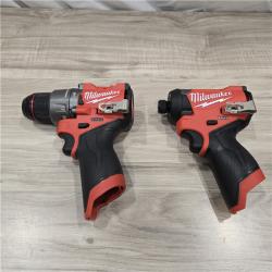 LIKE NEW! - Milwaukee 3497-22 12V Brushless Hammer Drill and Impact Driver Combo Kit