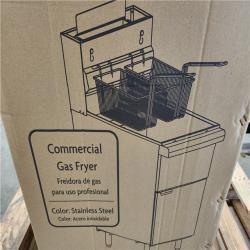 Phoenix NEW Magic Chef 21 Qt. 40 lb. Stainless Steel Commercial Natural Gas Fryer - 90,000 BTU (SEALED)