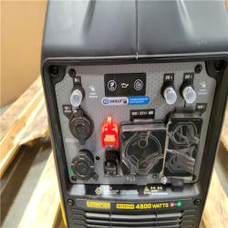 CALIFORNIA AS-IS CHAMPION 4500/3500-Watt Electric Start Gasoline/Propane Powered Dual Fuel Inverter Generator with Quiet Technology and CO Shield